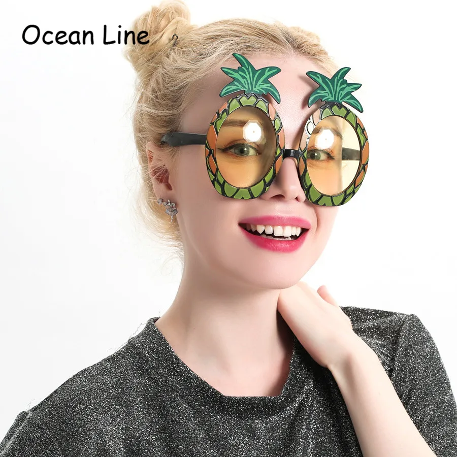 Смешной и милый ананас украшение очки на фестиваль|sunglasses hand|sunglasses tablesunglasses polaroid |