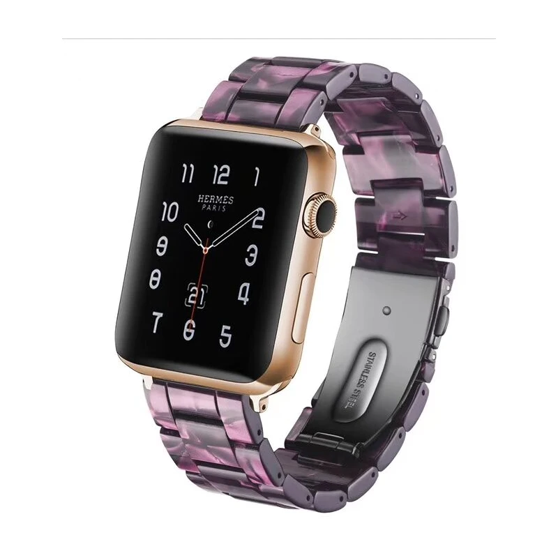 Имитация керамического ремешка для apple watch band 42 мм 38 iwatch 3 2 1 браслет из нержавеющей
