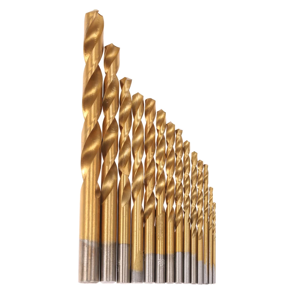 

99pcs HSS Titanium Coated Twist Drill Bit Set 1.5-10mm Twist Drills Bits Kit with Case Box