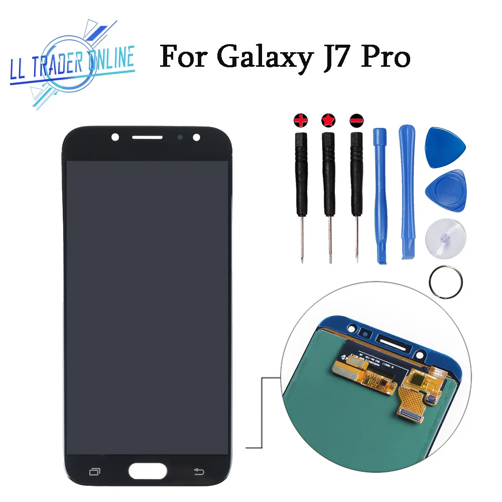 LL trader ЖК дисплей для samsung Galaxy J7 Pro J730 сенсорный экран замена экрана сборка