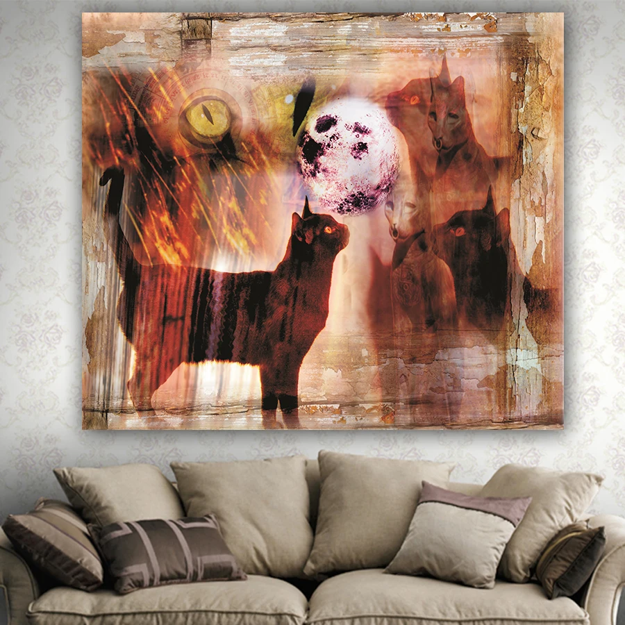 Mmuju Настенное подвесное одеяло гобелен пляжное полотенце домашнее декоративное