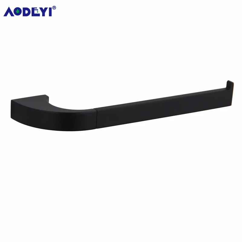 Black Towel Rack A Набор аксессуаров для ванной комнаты, крючок для халата, вешалка для полотенец, барная полка, держатель для зубной щетки, аксессуары для ванной комнаты, черный цвет - Цвет: Black Towel Rack A