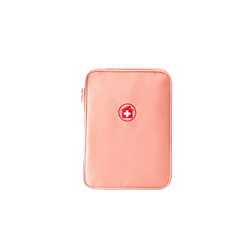 Pink house S RUPUTIN, портативные медицинские наборы для путешествий, большая емкость, аптечки для первой помощи, дорожные комплекты для хранения лекарств, медицинские сумки, женские косметические футляры - Цвет: Pink house S