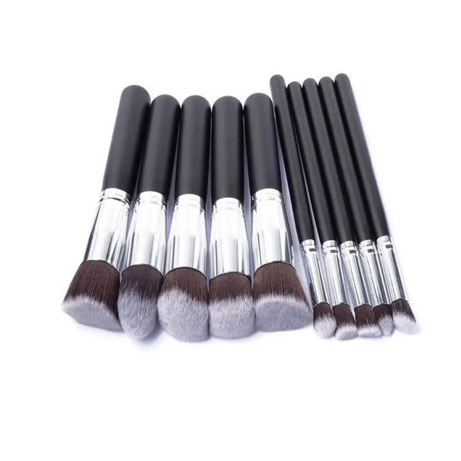10 шт. полный набор Для женщин Макияж Кисточки комплект превосходит