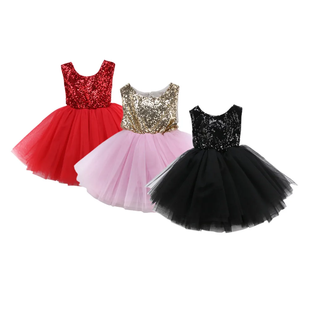 Платье принцессы с открытой спиной для маленьких девочек Вечерние платья