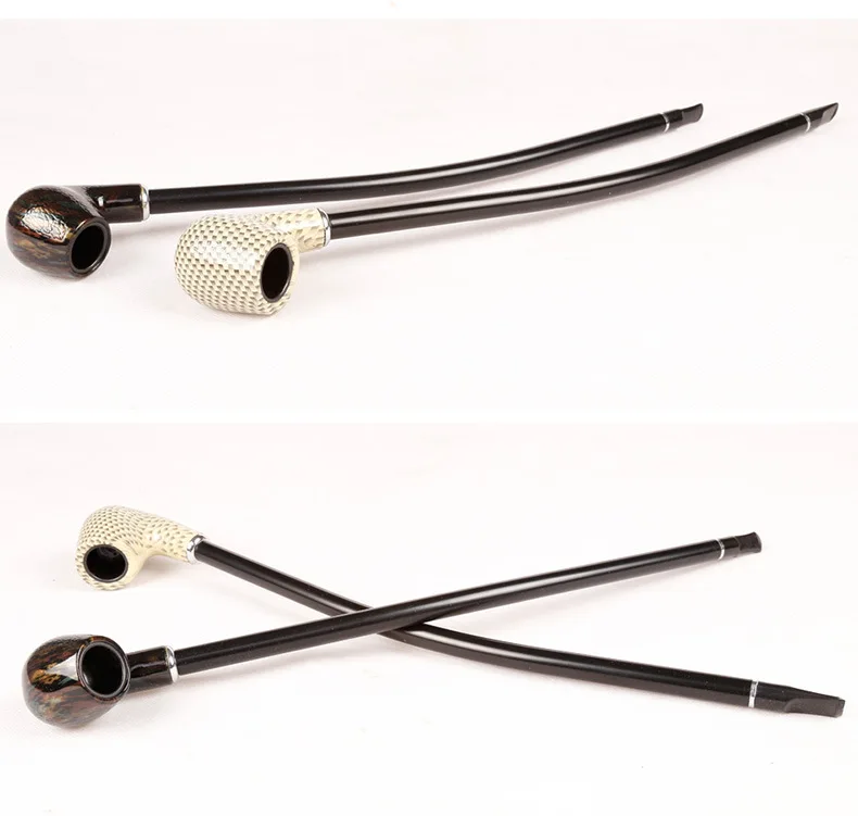 Акриловая металлическая длинная штанга деревянная цветная модель для курения 41