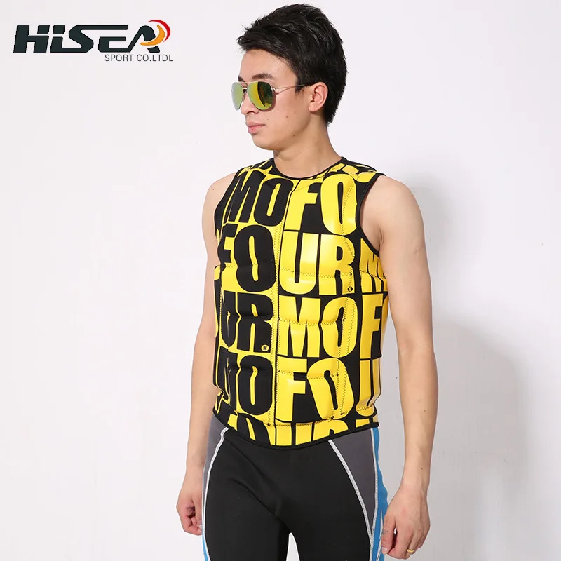 Спасательный жилет с буквенным принтом неопреновый желтый черный безопасность