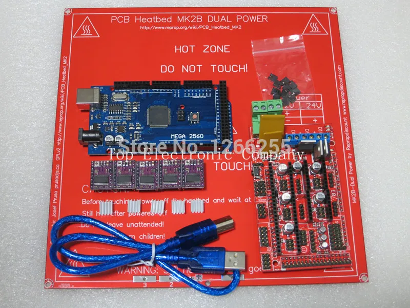 Mega 2560 R3 для arduino + контроллер RAMPS 1 4 шт. модуль шагового драйвера DRV8825 5 комплект