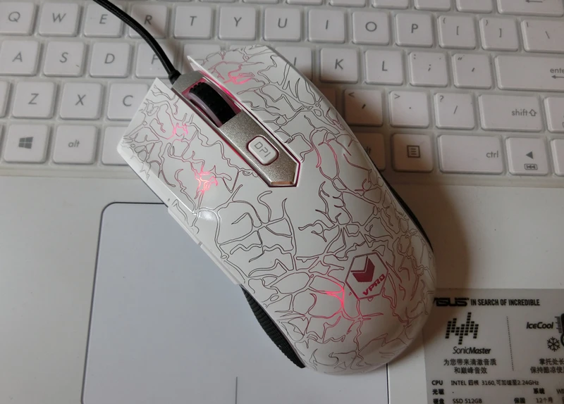 Rapoo V15 USB Проводная компьютерная мышь, оптическая игровая мышь Mause 2000 dpi, 5 кнопок, светильник, вес, светодиодный, игровая мышь для ноутбука, ПК, геймера