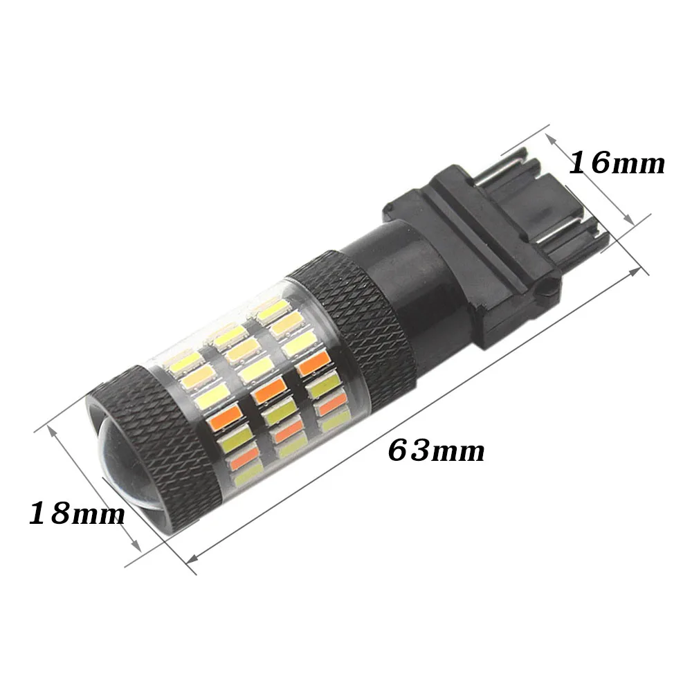 1157 BAY15D P21/5 W 4014 60 SMD 7443 3157 светодиодные лампы стоп-сигнал поворота Стоп-сигнал авто