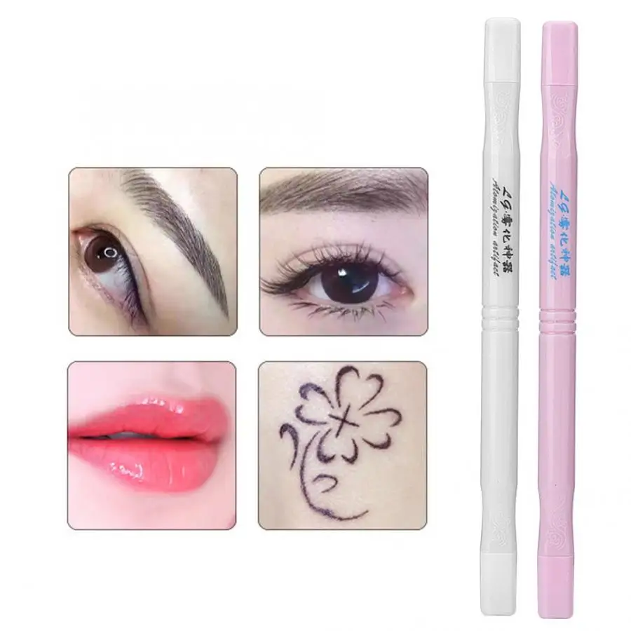 Одноразовые двухконфорочная вафельница Для Татуировка бровей и губ ручка