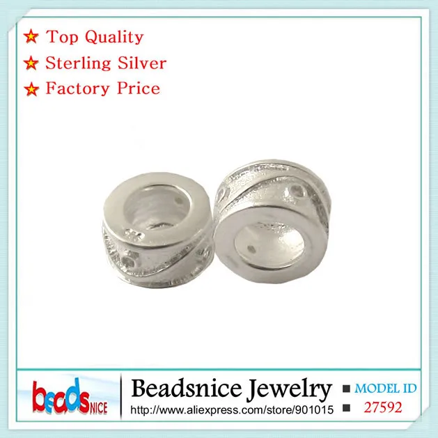 

Beadsnice ID27592 pure 925 sterling silver european beads wholesale beads accessories for elegant bracelet design