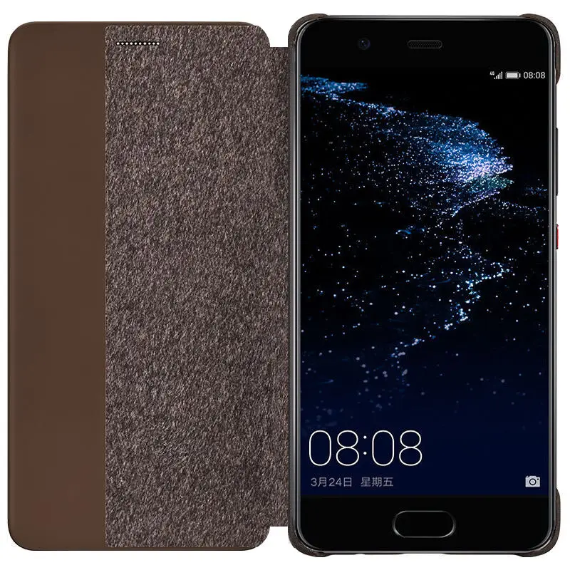 Оригинальный флип кейс Huawei P10 роскошный кожаный силиконовый защитный чехол на 360