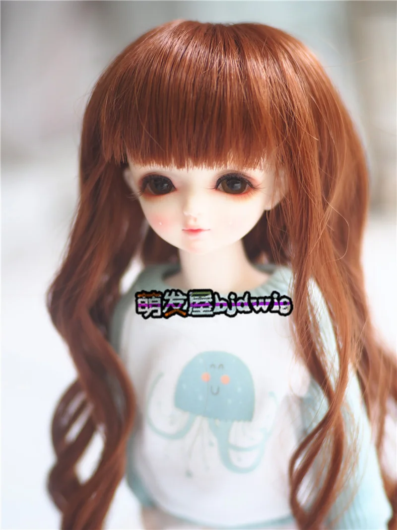 1/3 1/4 1/6 Bjd SD парик для куклы модные длинные коричневые волнистые волосы шарнирной |