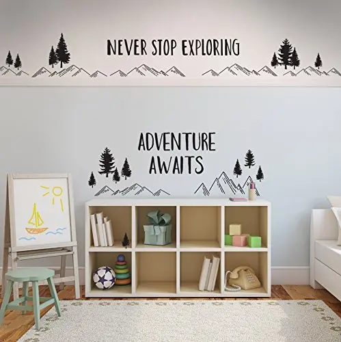 Настенная Наклейка Приключения ждет никогда не прекращается исследование