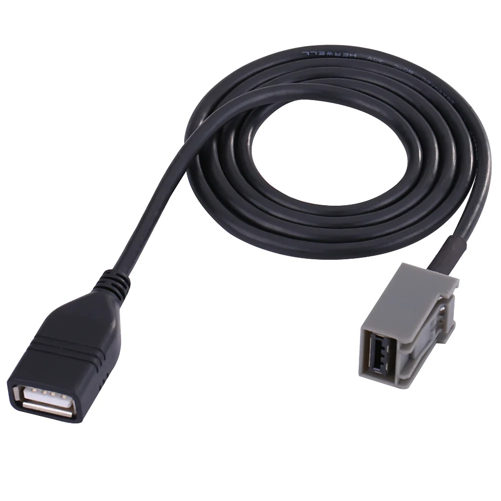 60 см Автомобильный USB 2 0 AUX адаптер кабель удлинитель аудио для Honda Mitsubishi 2009|Кабели