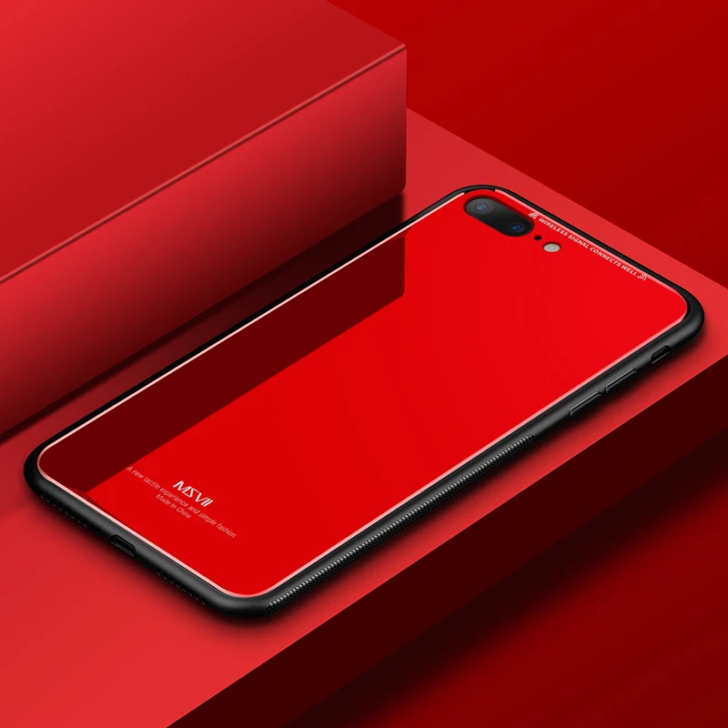 Модный чехол для iPhone 7 8 Plus оригинальный MSVII Роскошный тонкий ТПУ и закаленное