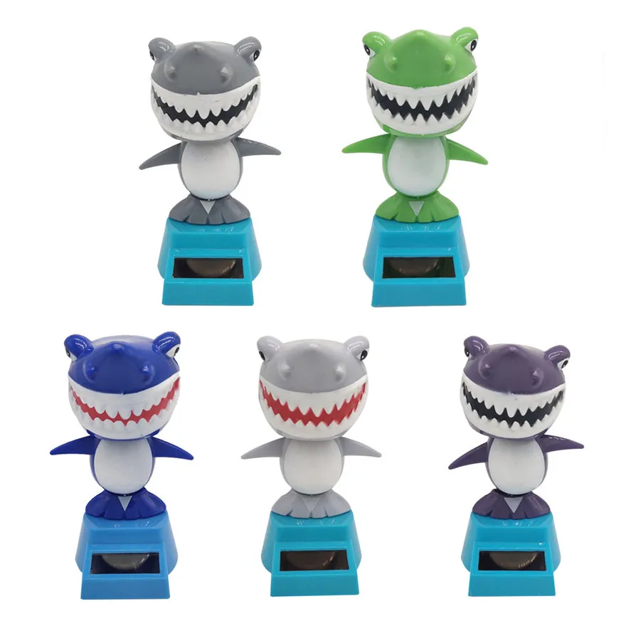 Акула на солнечной энергии танцующая игрушка качающаяся украшение для