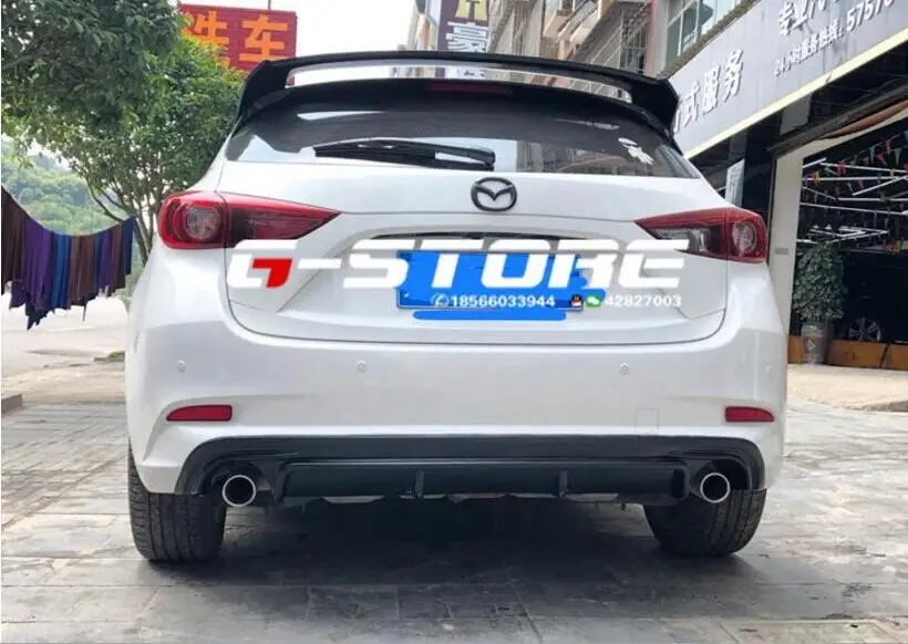 Высокое качество ABS черный праймер задний багажник автомобиля спойлер диффузор