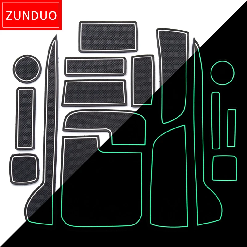 

ZUNDUO Anti-Slip Gate Slot Cup Pad For Honda N-WGN JH1 JH2 2013 - 2016 Japan Model Accessories Non-Slip Mat Door Mats Coaster