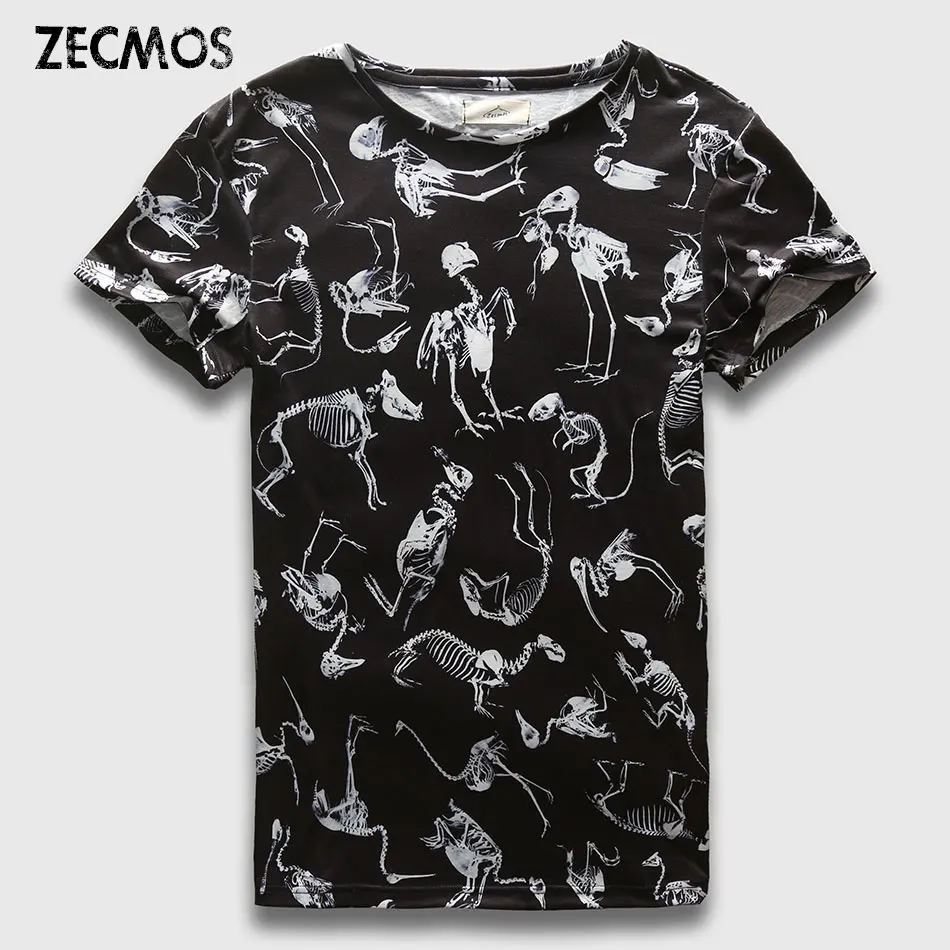 

Zecmos Men T-Shirt 3D Animals Street Wear Mens Print T Shirt Male Tops Tees