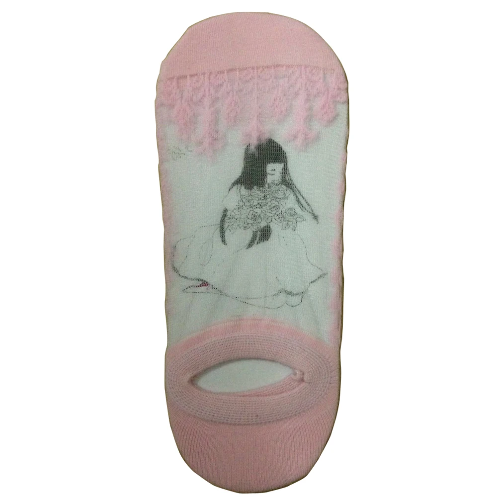 Модные тонкие хлопковые женские летние кружевные короткие носки с низом