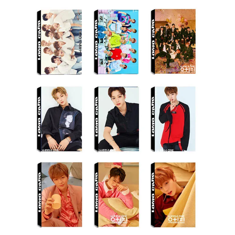 KPOP WANNA ONE PROMISE YOU JIHOON Daniel Album LOMO Cards K POP новая мода самодельные бумажные фото карты HD
