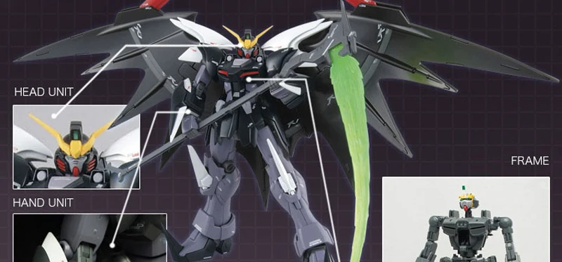 BANDAI модель MG 1/100 мобильный отчет Gundam крыло XXXG-01D2 Deathscythe Gundam эффекты фигурку модель модификации