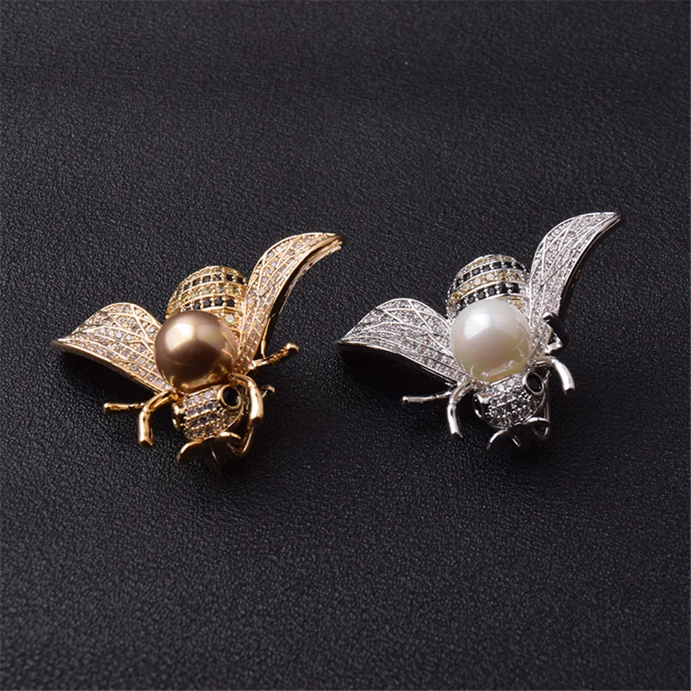 Женские изящные Маленькие искусственные кристаллы в виде насекомых подарки для