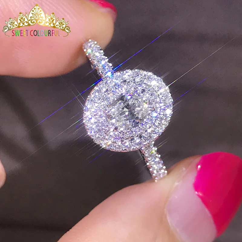 18 K 750Au золото Moissanite алмазное кольцо обручальное кольцо D Цвет VVS с национальным сертификатом MO-H1015