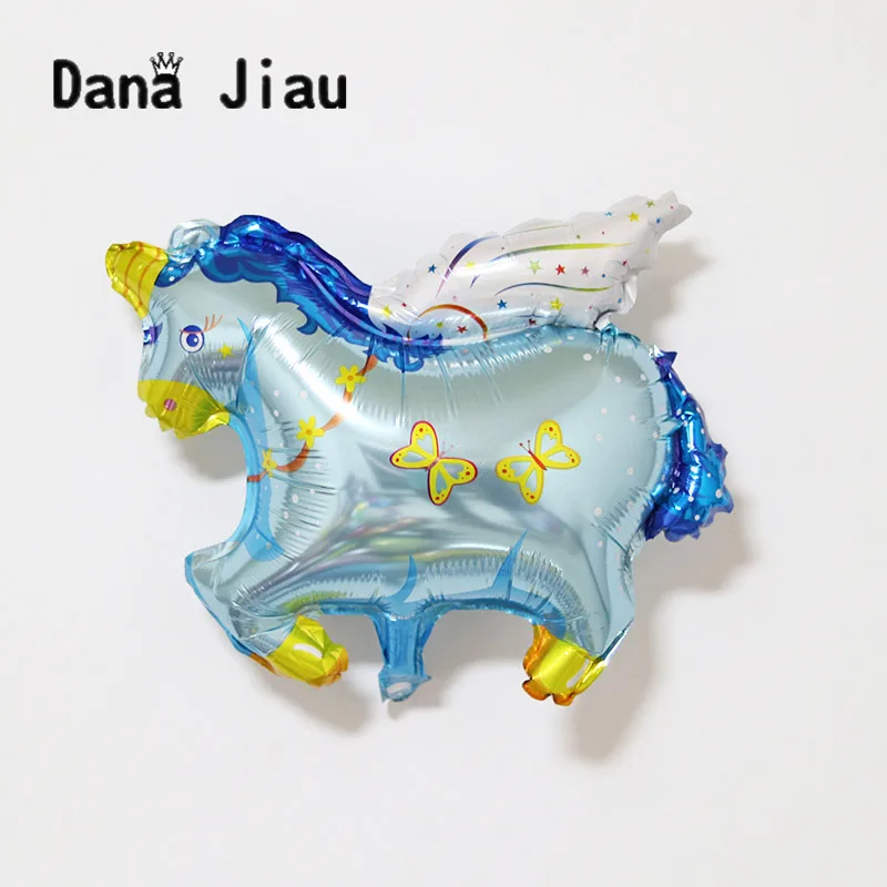 Мини Крыло лошади фольгированные воздушные шары единороги свадебное украшение