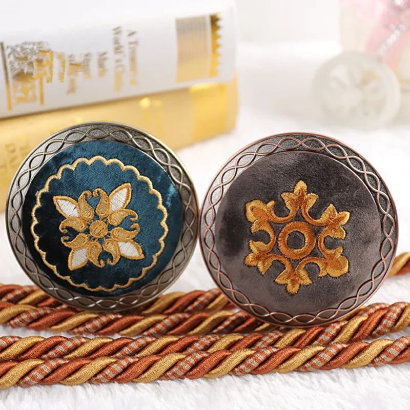 2 шт. пара крючков для штор с вышивкой держатель на бретельках Аксессуары пальто