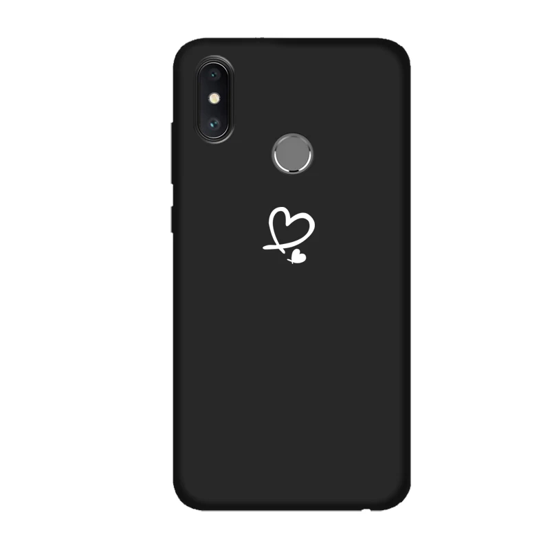Простой силиконовый чехол для телефона samsung Galaxy A50 A30 A10 A20 A70 A40 A60 M10 M20 M30, Модный чехол из ТПУ с милым сердечком - Цвет: Love 11 black case
