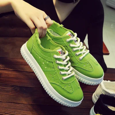 Дуэйн Teahoo из мягкой кожи Для женщин кроссовки на платформе вырезами дышащая