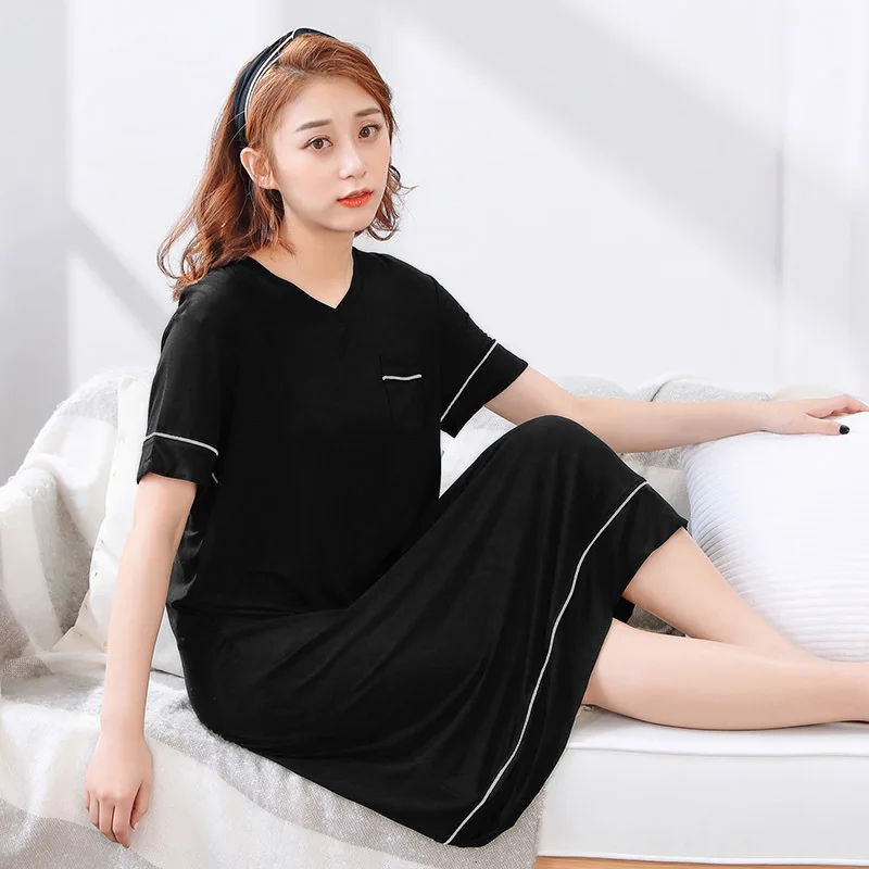 4xl-6xl размера плюс Женское ночное платье ночное белье Ночная рубашка размера плюс 1070