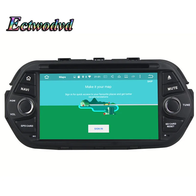 Ectwodvd 4G ram 32G rom Восьмиядерный Android 8 0 автомобильный DVD для Fiat Egea 2016 2017 2018-Радио стерео