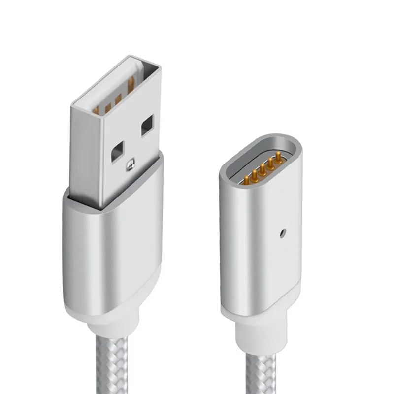 Silver Cable Only Магнитный кабель usb type C/Micro USB/IOS 3 в 1 Магнитный зарядный кабель для мобильного телефона Быстрая зарядка Магнитный Micro USB кабель адаптер - Тип штекера: Silver Cable Only