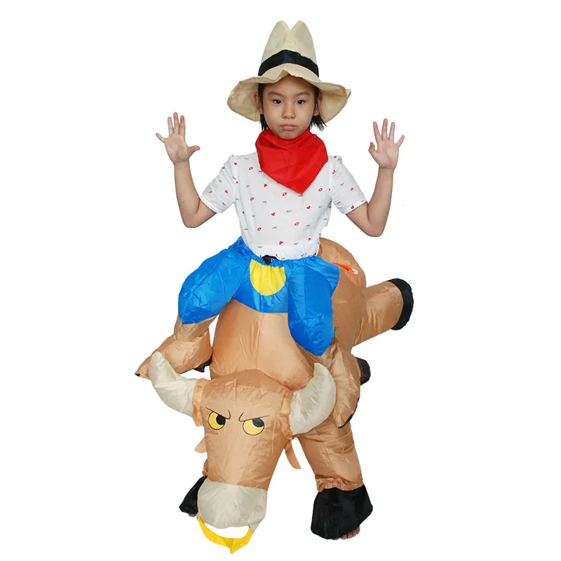 Маскарадные надувные костюмы для взрослых и детей с животными мультяшный рыцарь