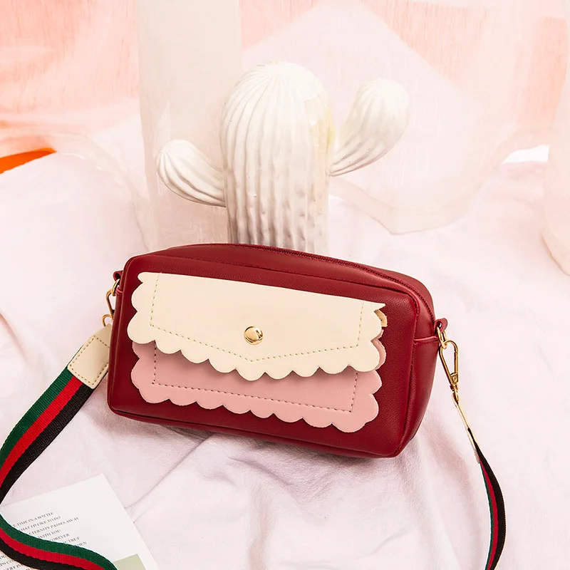 wine red Famous Brand Shoulder Bags for Women Fashion Luxury Camera Bag Female Webbing Messenger Bag for Ladies Girls Crossbody Bags - Цвет: wine red