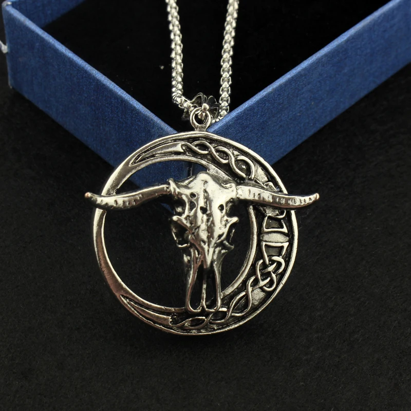 Ожерелье в стиле панк с изображением Полумесяца головы Овцы таинственного