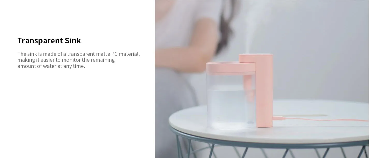 Настольный домашний увлажнитель Xiaomi SOTHING, 260 мл, переносной, тихий, настольный, USB, мини, офисный, для лица, Очищающий воздух, для кондиционера