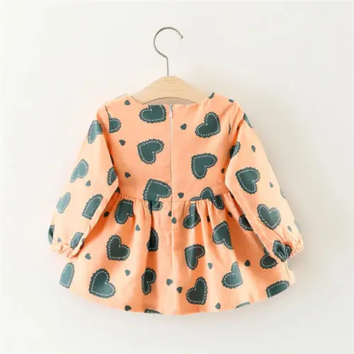 Newborn Toddler Kids Baby Girls Long Sleeve Dress Princess Party Tutu Cotton Autumn 0-3T | Детская одежда и обувь