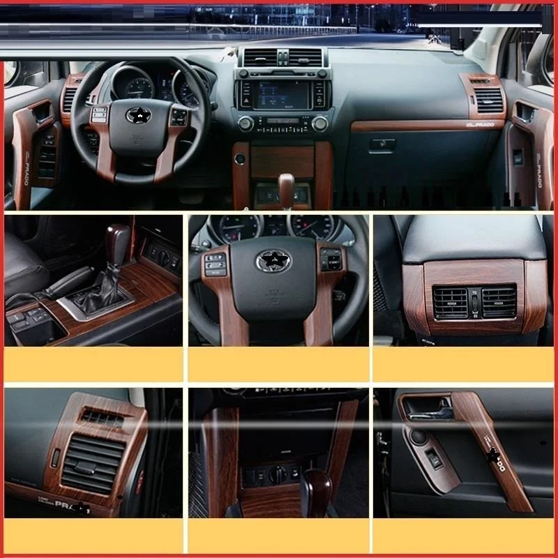 Автомобильная автомобильная хромированная наклейка на руль для Toyota Prado 10 11 12 13 14 15