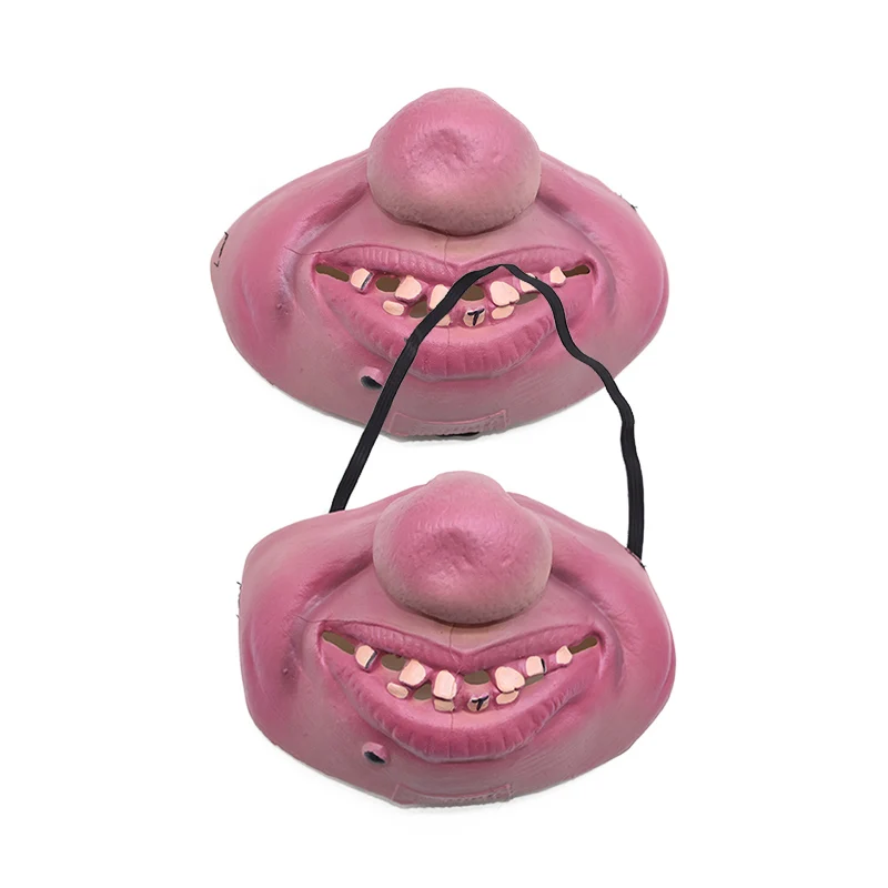 Funny Ugly Half Face Latex Mask Party Decorations for Masquerade Clown Cosplay Horrible Props Halloween Decorative Masks | Дом и сад