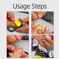 ROSALIND 3Pcs/Lot White nail brush For UV Gel Polish Soft Brushes for manicure Tiny Painting Nail Pattern nail art Pen