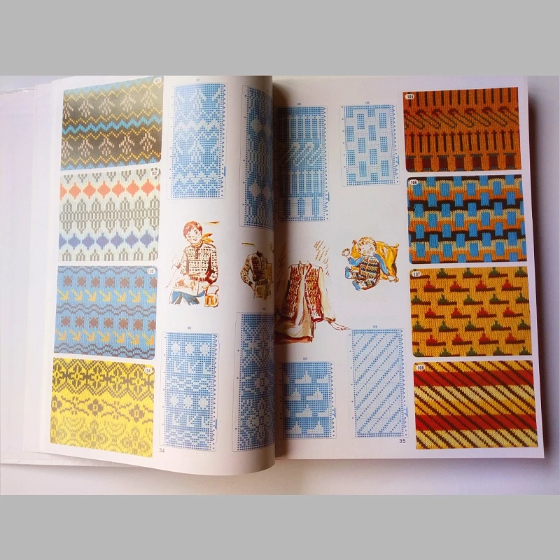 Брат вязальная машина DIY свитер объем Punchcard шаблон Книга 319 страниц Бесплатная