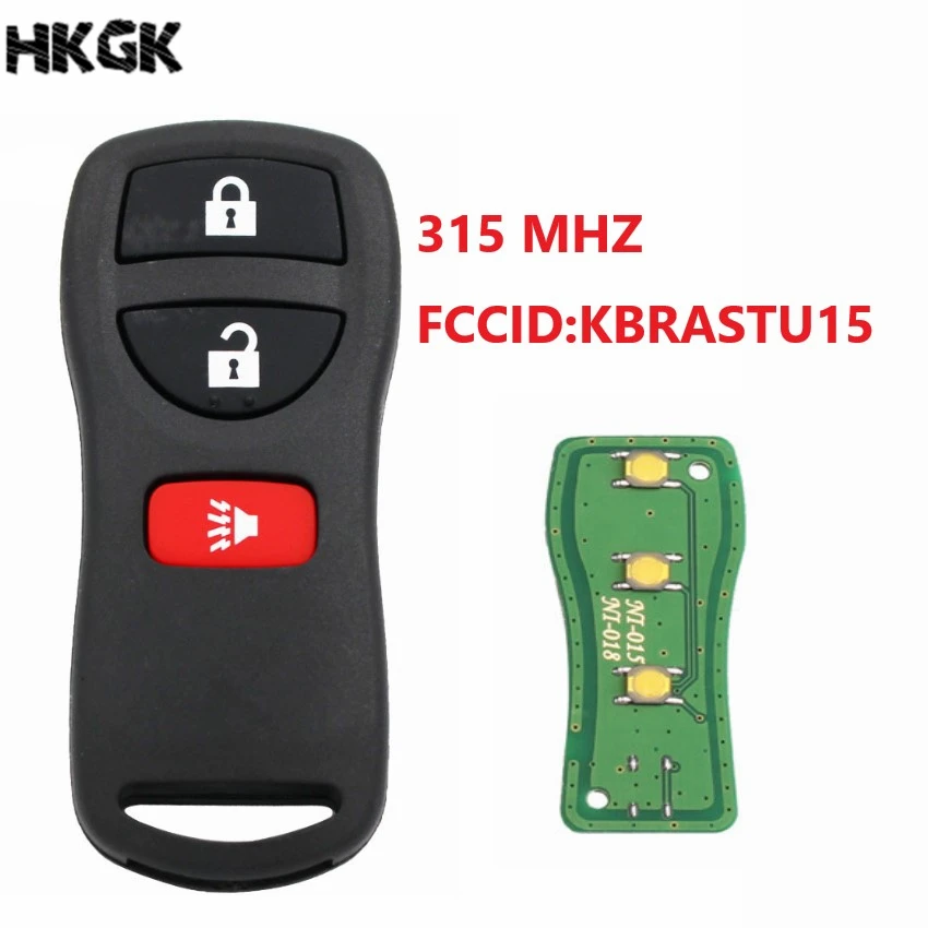 3 кнопки 315 МГц дистанционный ключ для Nissan Altima Armada Maxima Sentra 2002 2007 автомобильные