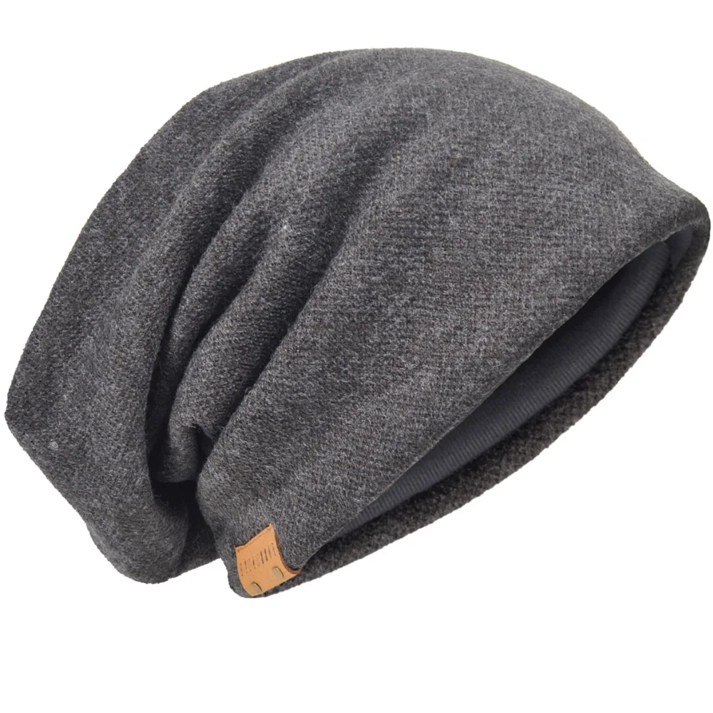 HISSHE Для мужчин зимняя шапочка классический вязать Сутулиться Beanie Кепки для s Wo