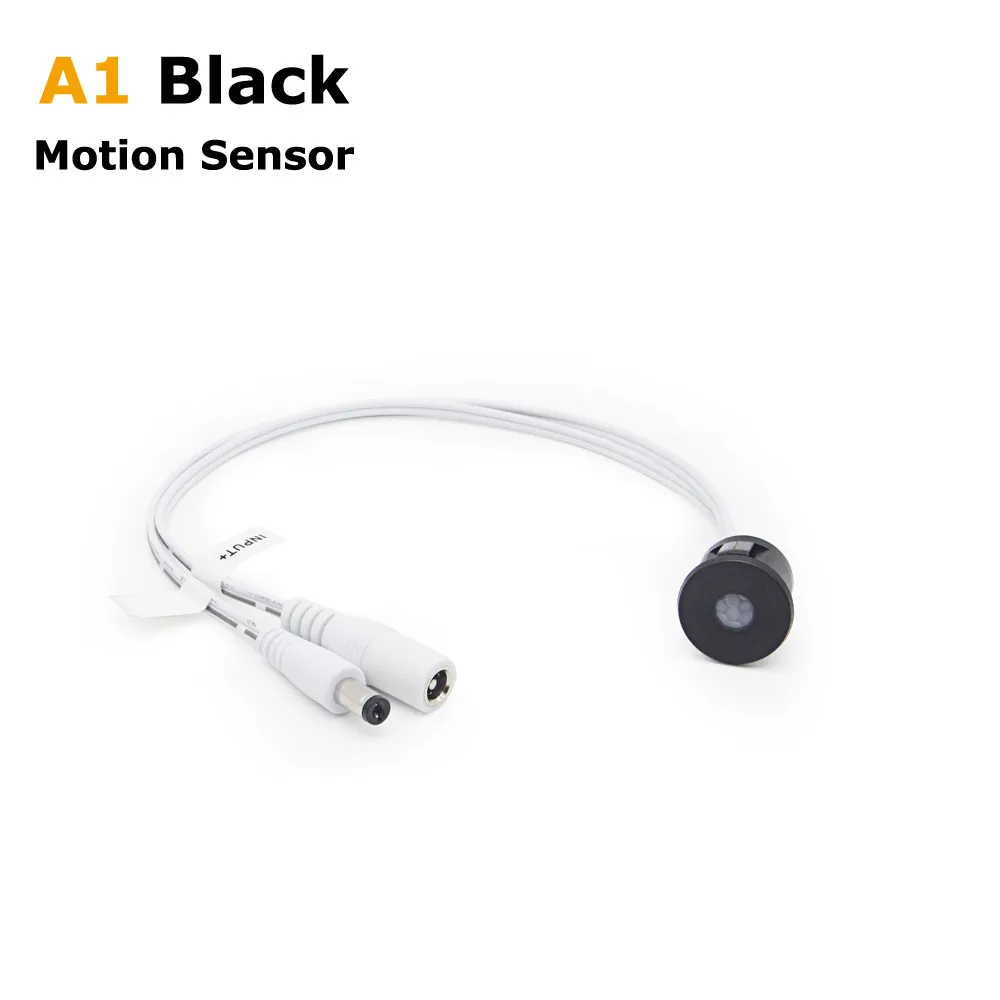 Model A1 Black Датчик движения 12 В светильник 12 вольт сенсорный датчик движения DC 12 В светодиодный инфракрасный автоматический светодиодный светильник - Цвет: Model A1 Black