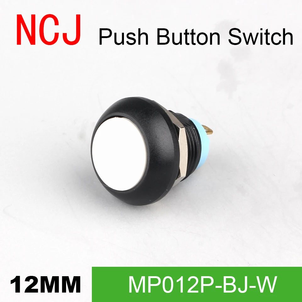 NCJ MP12 PC кнопочный переключатель мгновенного действия семь цветов 2 А|Выключатели|